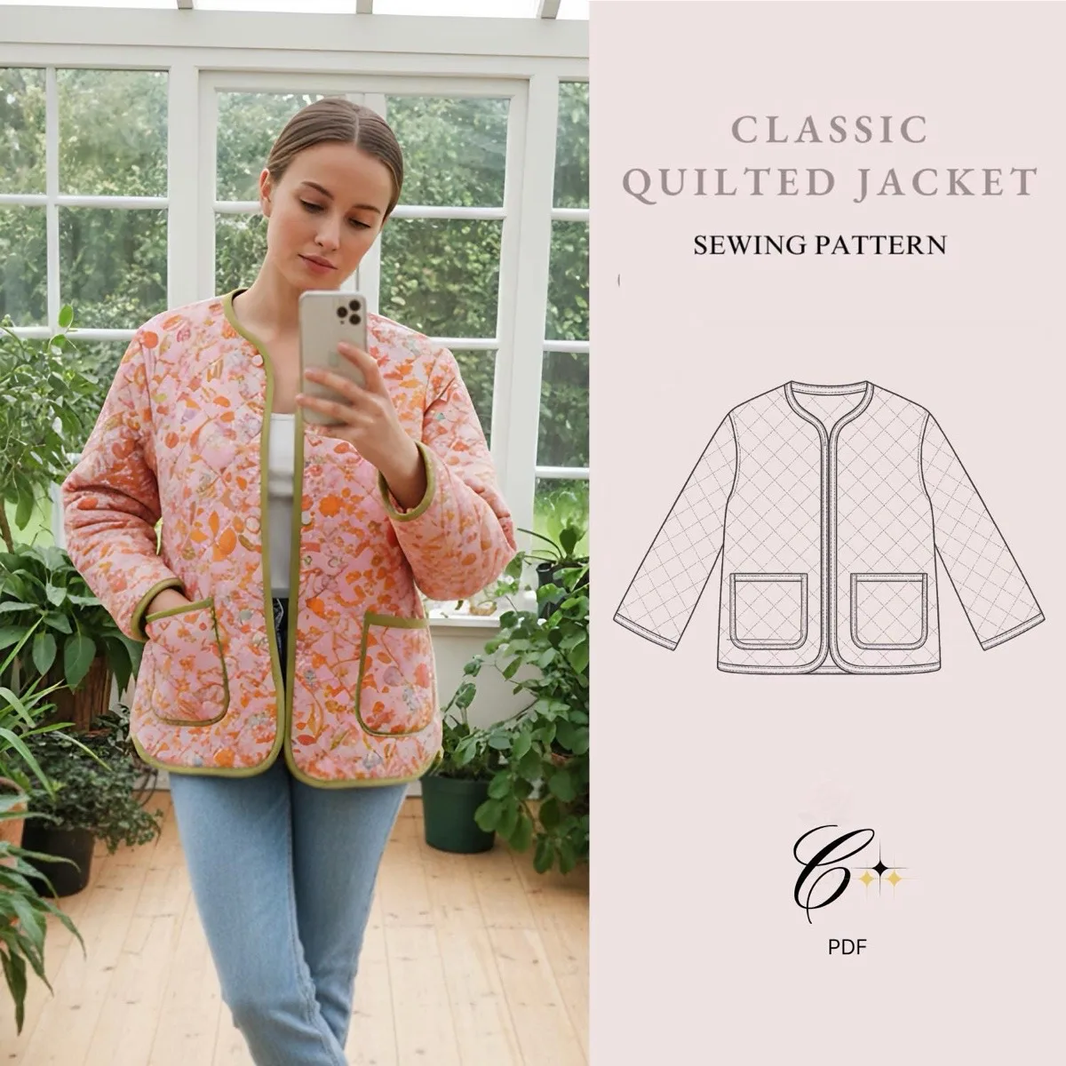 Rosa Quilted Jacket view 6